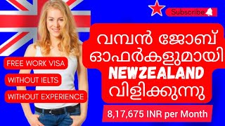 മാസം 8 ലക്ഷത്തോളം വാങ്ങി New zealand ൽ താമസിക്കാം / Newzealand work visa 2023/recovery visa 2023