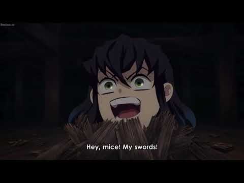 Inosuke Summons Mice - Demon Slayer season 2 episode 4