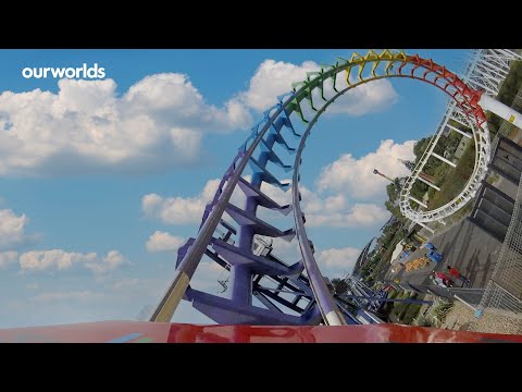 Corkscrew Coaster POV 4K - Rainbow's End, New Zealand - Onboard Point Of View