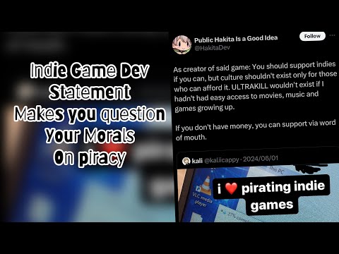 @Hakita  Tweet Reaction Regarding Pirating Games