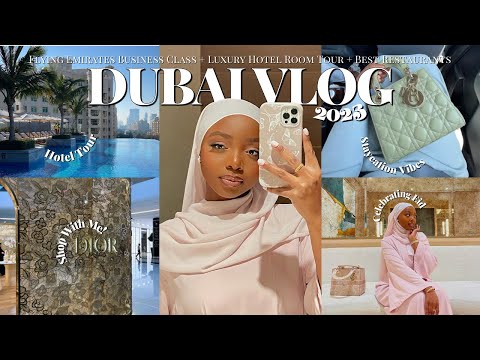 DUBAI VLOG 2023: My 1st Time Flying Business Class + Luxury Hotel Tour + Best Restaurants to Try!