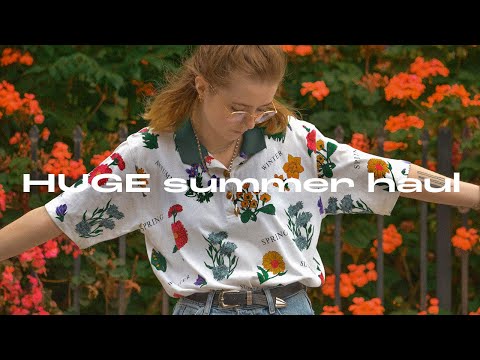 $100 VINTAGE SUMMER THRIFT HAUL + TRY ON