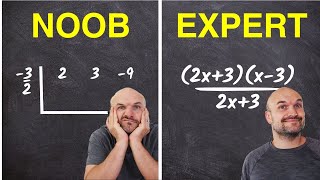 Dividing polynomials Noob vs Expert