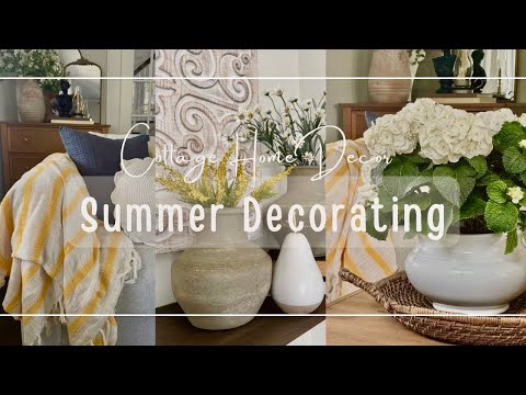 Summer Decorate With Me | Cottage Neutral Living Room