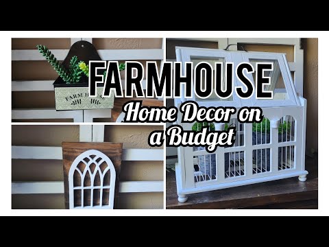 Farmhouse Home Decor on a Budget #trashtotreasure #thriftflips #repurpose