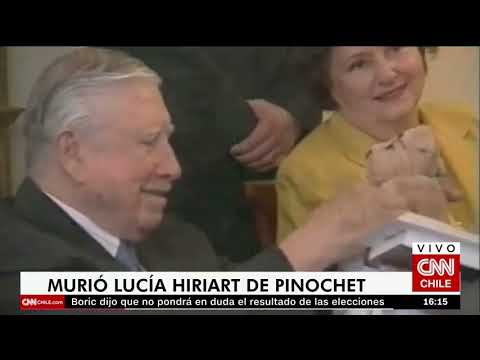 Muere Lucia Hiriart, viuda del dictador Augusto Pinochet