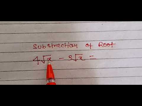 रुट का जोड़ , रुट का घटाव, रुट का गुणा|||  how to addition  of root , how subtract of root||