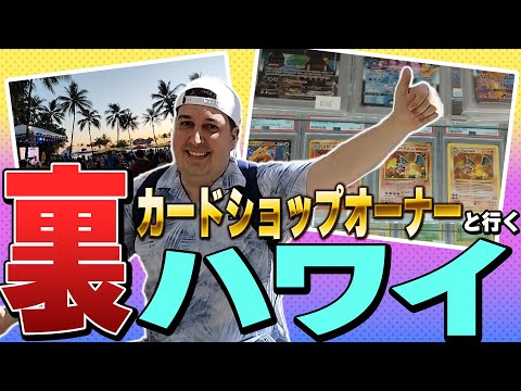 【海外旅行】ポケカのプロとハワイのカードショップを巡る旅【Vlog】