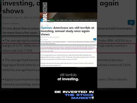 Don’t pick stocks without training—invest in the market as a whole! #investing #stockmarket