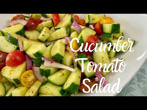 Cucumber Tomato Salad | Summer Salad | Easy Recipe