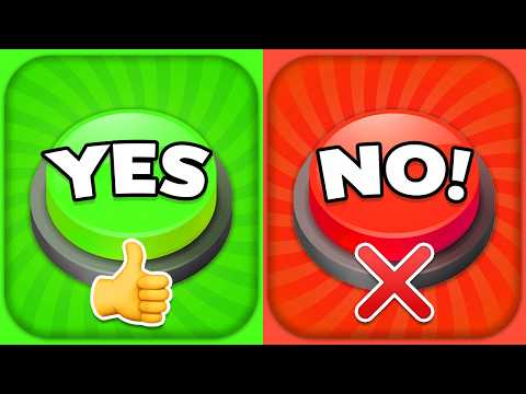 Choose One BUTTON...! 😱 YES or NO Challenge 🟢🔴 | Quiz Blitz