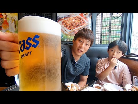 【日韓夫婦】泥酔して完全に壊れた韓国人夫｜ビールタワーに焼酎まで…