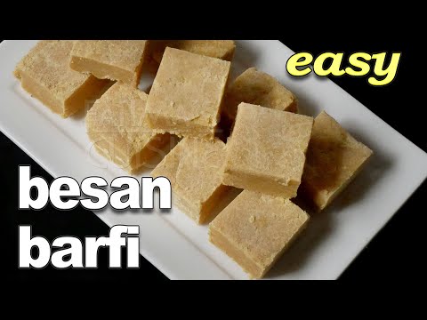 Besan Barfi Recipe Easy | Homemade No-Fail Burfi Recipe | Besan Sweets Recipes