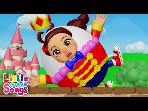 Humpty Dumpty Sat On A Wall | Nursery Rhymes For Kids | Little Wave Songs - Baby Coco