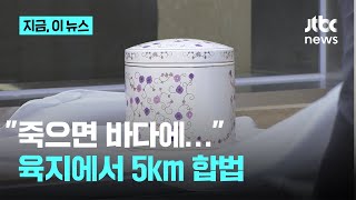 "죽으면 바다에…"육지에서 5km 떨어지면 합법｜지금 이 뉴스