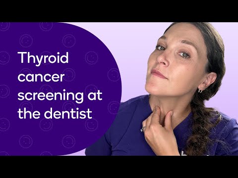 Getting screened at the dental office for thyroid cancer