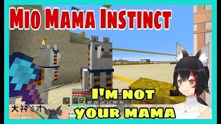 Okami Mio Taking Care Stranded Llama From Irresponsible merchant | Minecraft [Hololive/Eng Sub]