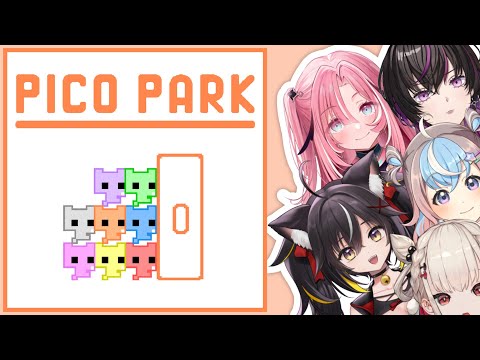 【ピコパーク】メンバー5人で初めての共同作業…💕👁💎🐹🍡🐈‍⬛💕【#新人Vtuber】