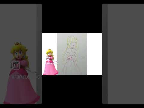 Digital Art Timelapse | Princess Peach fanart