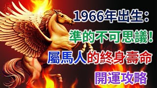 1966年出生：屬馬人的終身壽命，準的不可思議！