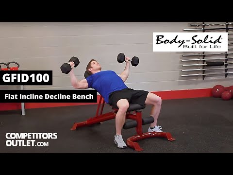 Body-Solid Flat Incline Decline Bench GFID100