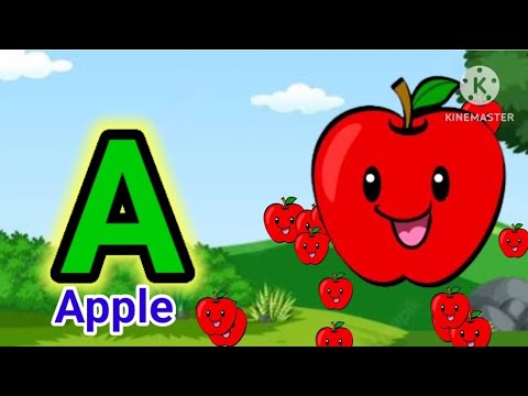 apple, a for apple, a for apple b for ball, alphabets, phonics song, abc song, Words, abcd rhymes