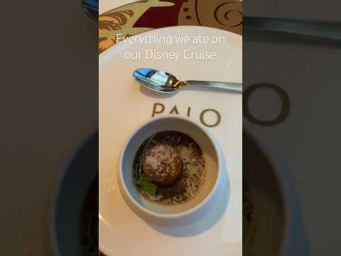 Everything we ate on our Disney Cruise #disneymagic #disneycruiseline #disneycruise