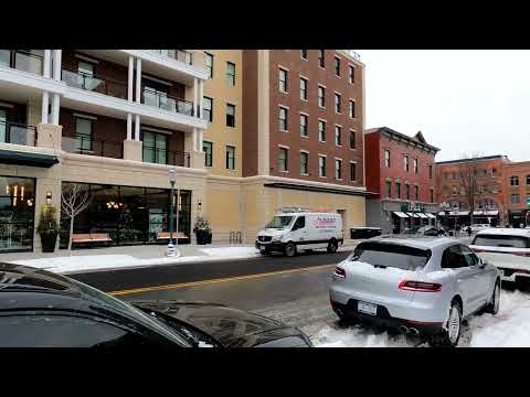 (4k) Washington Street Saratoga Springs NY new construction Dec 24th 2024 wheaton