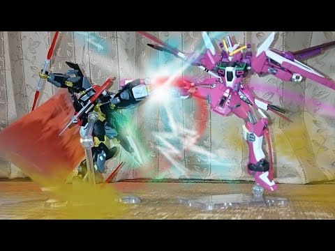 【ガンプラコマ撮り】インフィニットジャスティスガンダム VS ブラックナイトスコードシヴァ      　　　 ガンダムSEEDFREEDOM