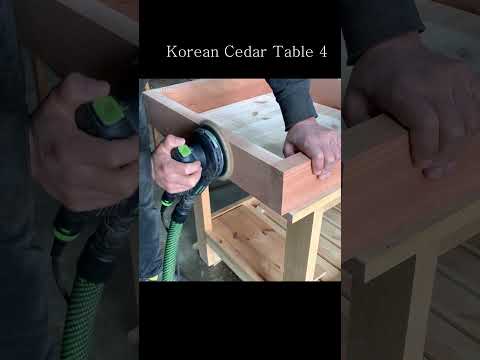 Korean Cedar Table part 4 #Assembling table legs