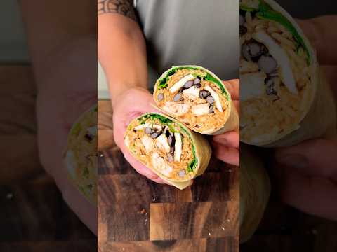 Peri Peri Chicken Burrito #shorts #recipe