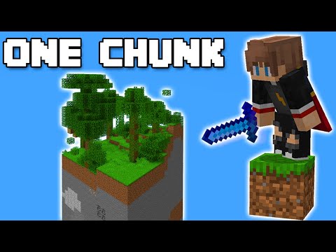 I Survived Minecraft In A ONE CHUNK World... (Ep. 1)