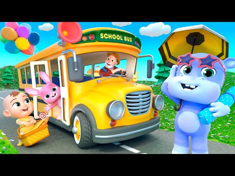 Wheels On The Bus (Picnic Version) | Newborn Baby Songs & Nursery Rhymes