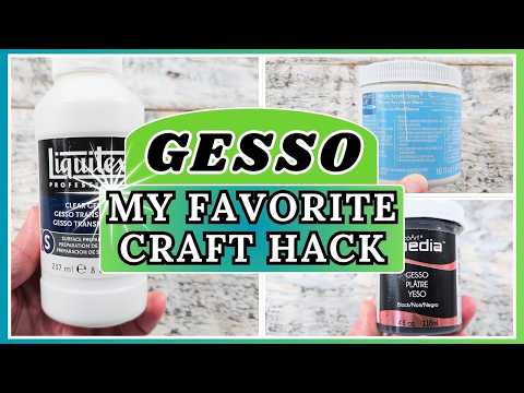 MUST HAVE Craft Supply, GESSO! What is it and why do I use it?