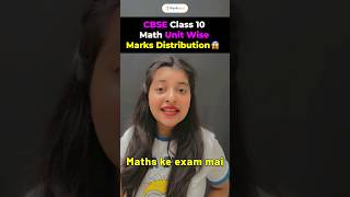 Chapter Wise Marks Distribution | CBSE Class 10 Maths📝🔥 #class10 #cbse #class10maths #shortfeed