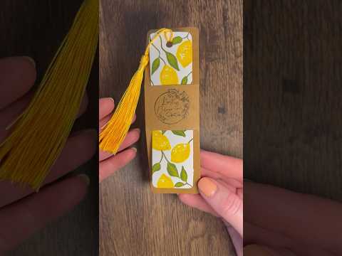 How to paint lemons on a bookmark #art #illustration