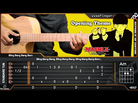 Bling-Bang-Bang-Born - Acoustic (Fingerstyle Guitar Cover) 🎼TABS - MASHLE SEASON 2 OP