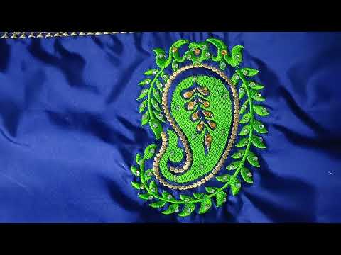 Latest mango embroidery designs//mango shape embroidery