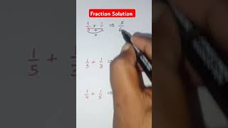 Fraction Solution #maths #fraction #fractions #mathstricks #mathshortcuts #mathskills