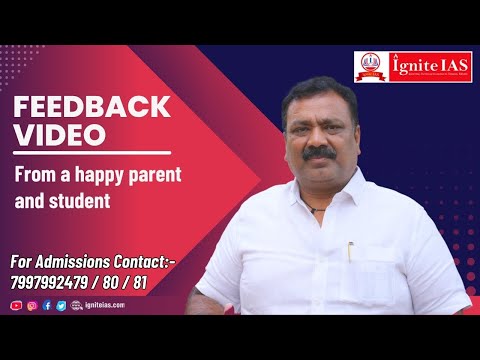 Ignite IAS I Parent's feedback I #upsc #clat #ias #ips