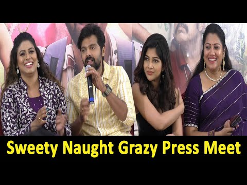 🔴LIVE : Sweety Naught Grazy Movie Press Meet | Thrigun, Sri Jitha Gose, Iniya, SundaraTravels Radha