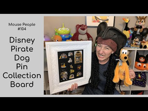 Disney Pirate Dog Key Pin Collection Board #104