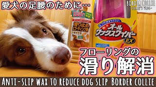 室内犬フローリングの滑り対策！リンレイ 滑り止め床用コーティング剤/ Slip measures for indoor dog flooring