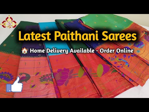 Pure Paithani silk sarees collection | Handloom silk sarees | Shilpa weaves exclusive