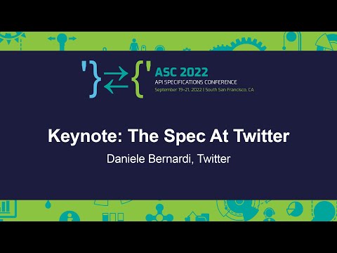 Keynote: The Spec At Twitter - Daniele Bernardi, Twitter