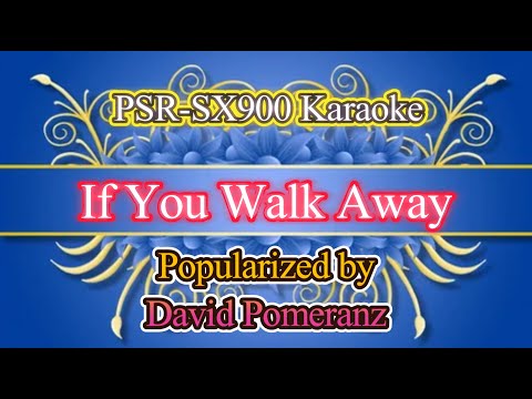 If You Walk Away - David Pomeranz Video Karaoke