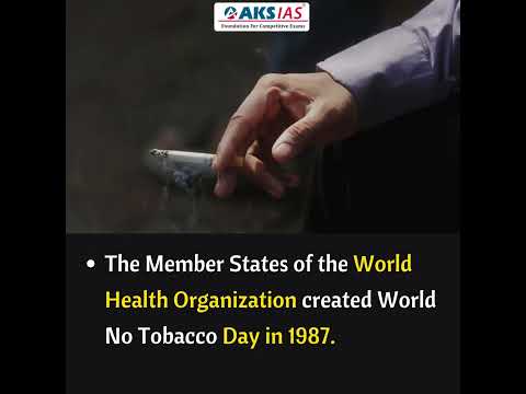 World No-Tobacco Day |UPSC|Civils|AKS IAS