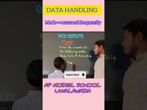 Mode #mode #datahandling #7thmaths #student #mathsteacher #apmodelschool #mathsshorts