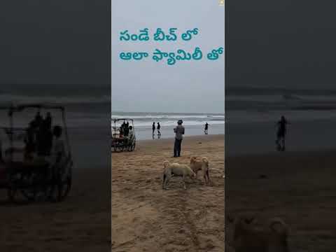 సండే బీచ్ లో ఫ్యామిలీ తో ఆలా. ✍🏻 #shortvideo