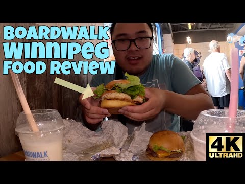 1ST BOARDWALK FRIES, BURGERS, SHAKES LOCATION IN WINNIPEG FOOD REVIEW 🍔!! [4K]